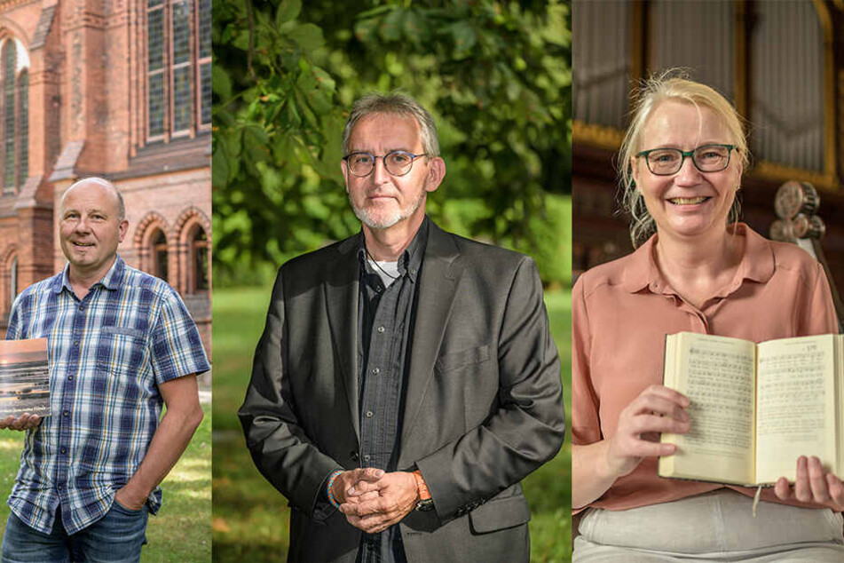 Jens Märker (53,l), Andreas Hermsdorf (54) und Claudia Scharschmidt (59).