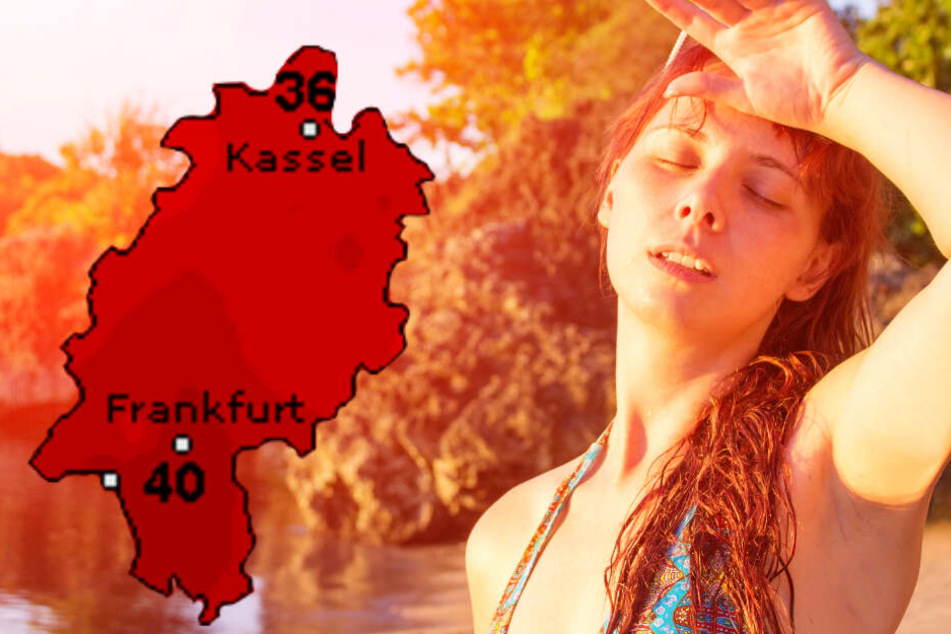 Der Dienst Wetteronline.de sagt für den Sonntag sogar bis zu 40 Grad in Hessen voraus.