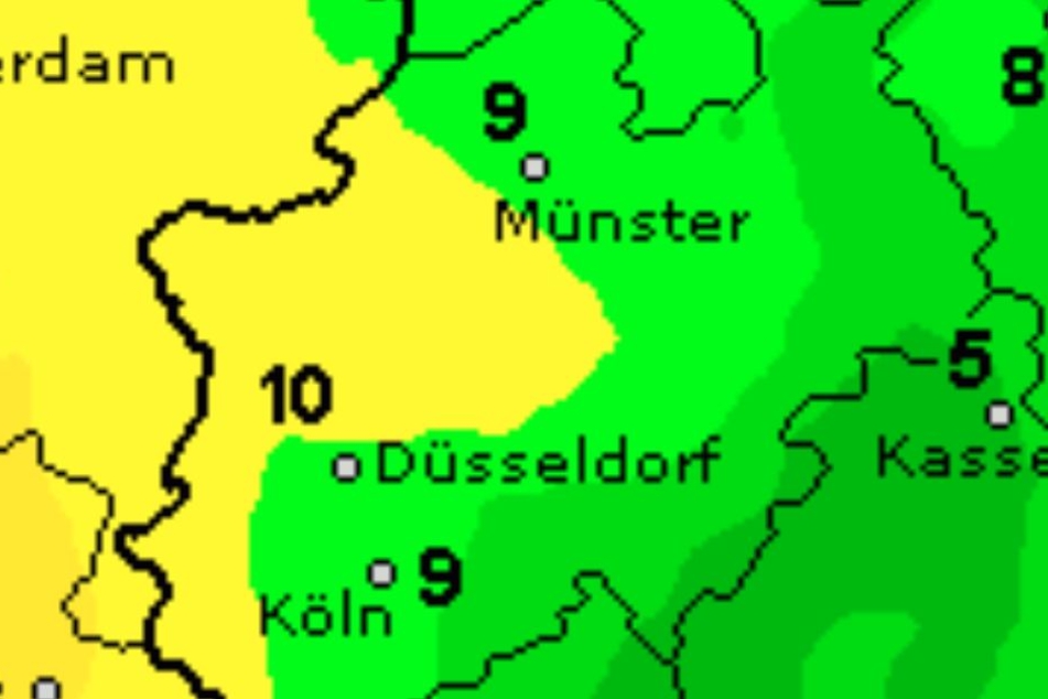 Die Temperaturen liegen bei frostigen 9 Grad.