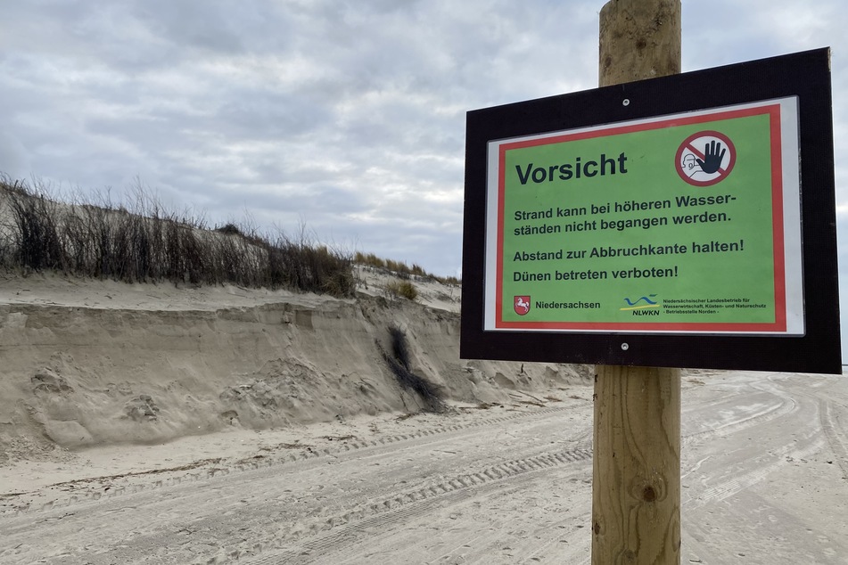 Sturmflut an der Nordsee erwartet: Warnungen vor Dünenabbruch!