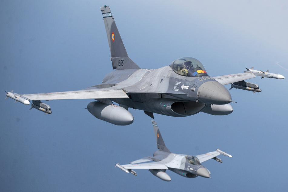 Auch die von der Ukraine geforderten Kampfjets des Typs F-16 werden bei der Übung im Einsatz sein.