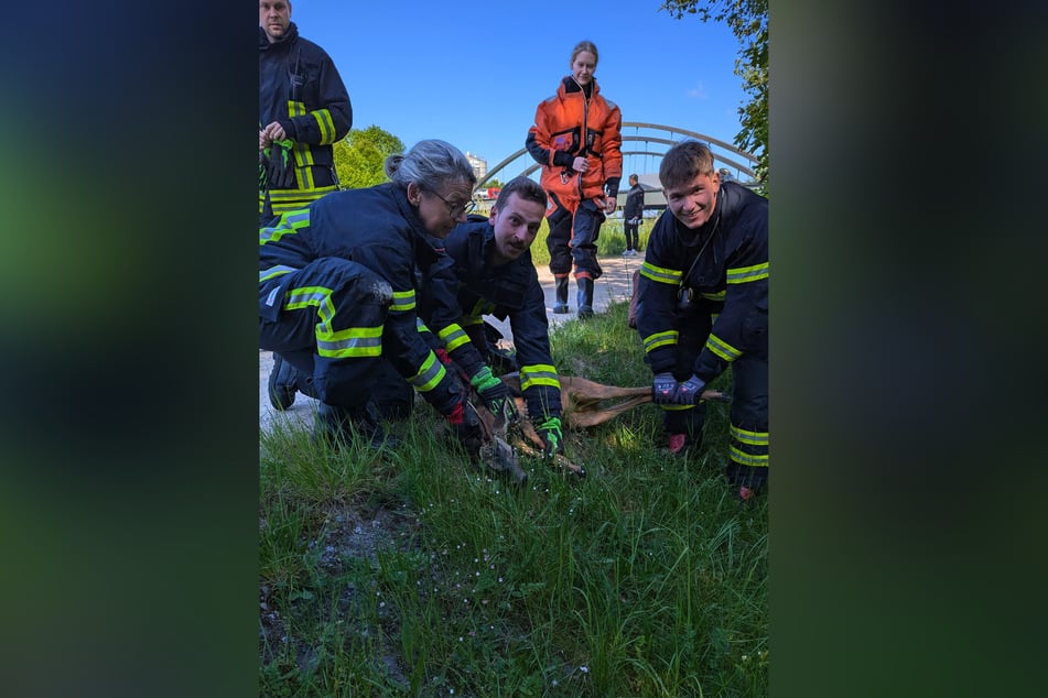Durchnässt aber lebendig ging es anschließend zurück in den Wald.