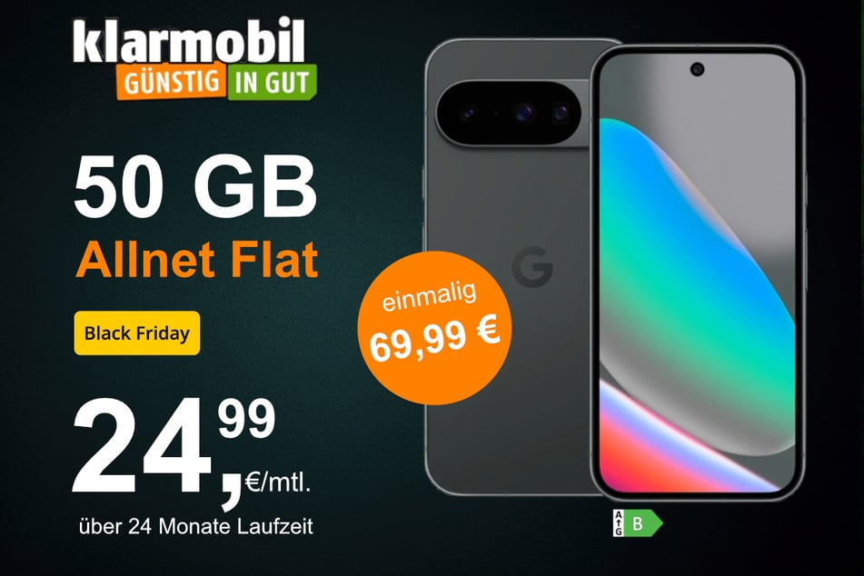 Das Google Pixel 10 (128 GB) inkl. 50 GB Datenvolumen für einmalig 69,99 Euro.