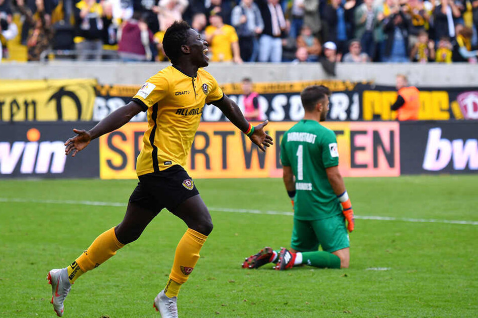 Für Dynamo-Stürmer Moussa Koné ist es mal wieder an der Zeit einzunetzen. Vielleicht schon gegen Union Berlin?