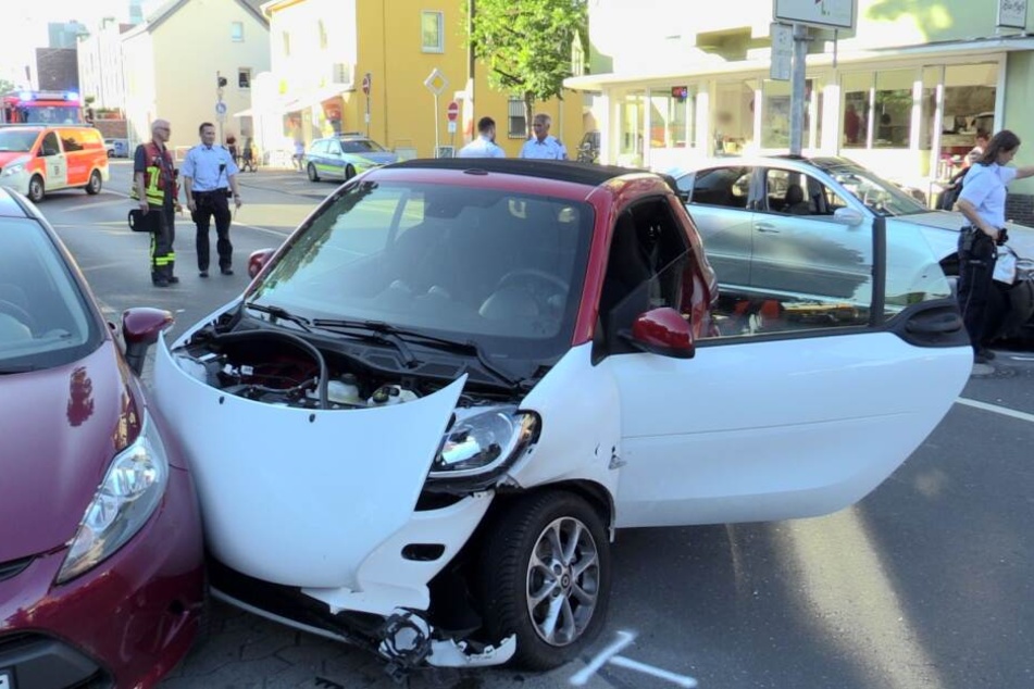 Dieser Smart wurde ebenfalls geschrottet.