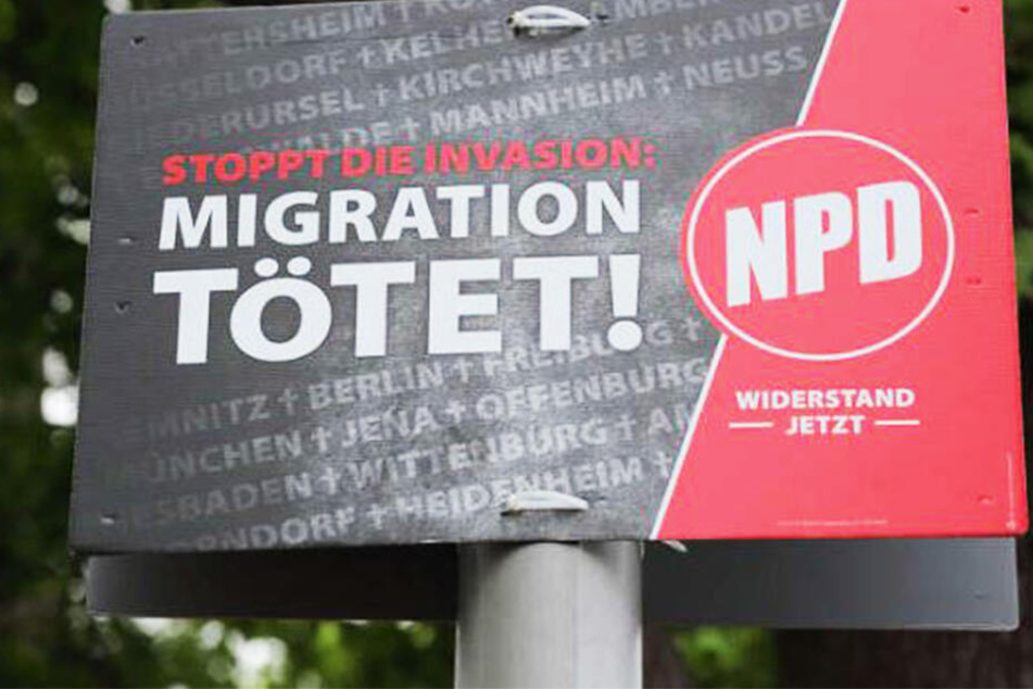 Immer wieder sorgen Wahlplakate der Partei NPD für Ärger.