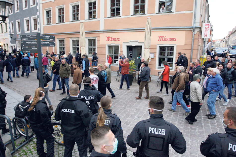 Die Demo in Pirna am 13. Mai 2020 war nicht genehmigt.