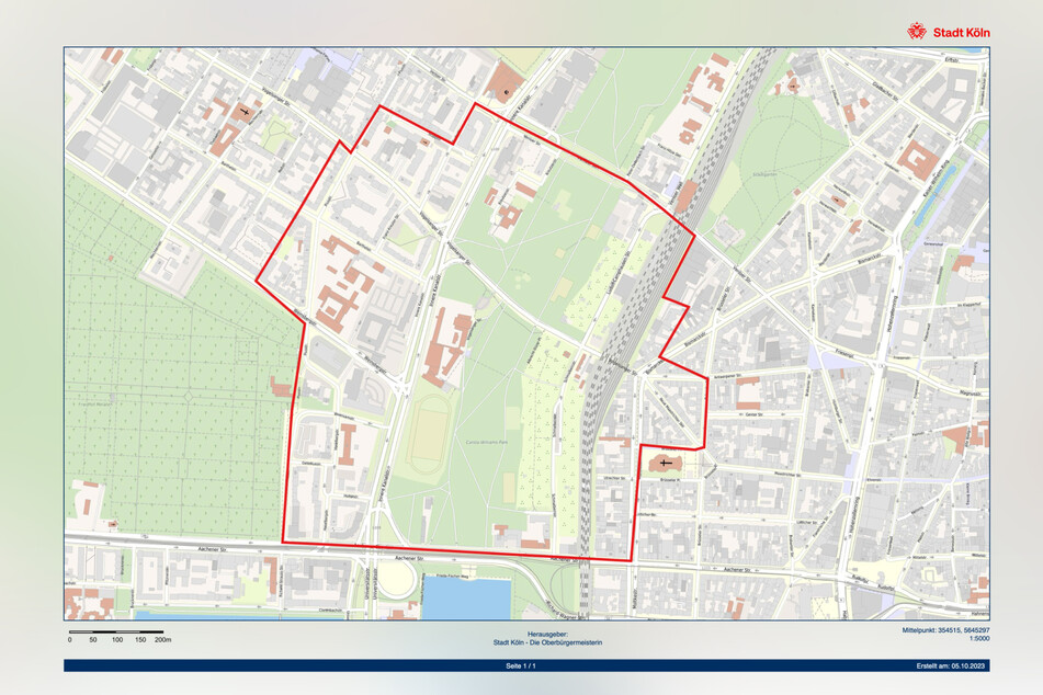 Dieser Bereich in der Kölner Innenstadt muss evakuiert werden.