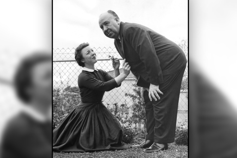 Patricia and her father Alfred Hitchcock around 1955 in Hollywood.