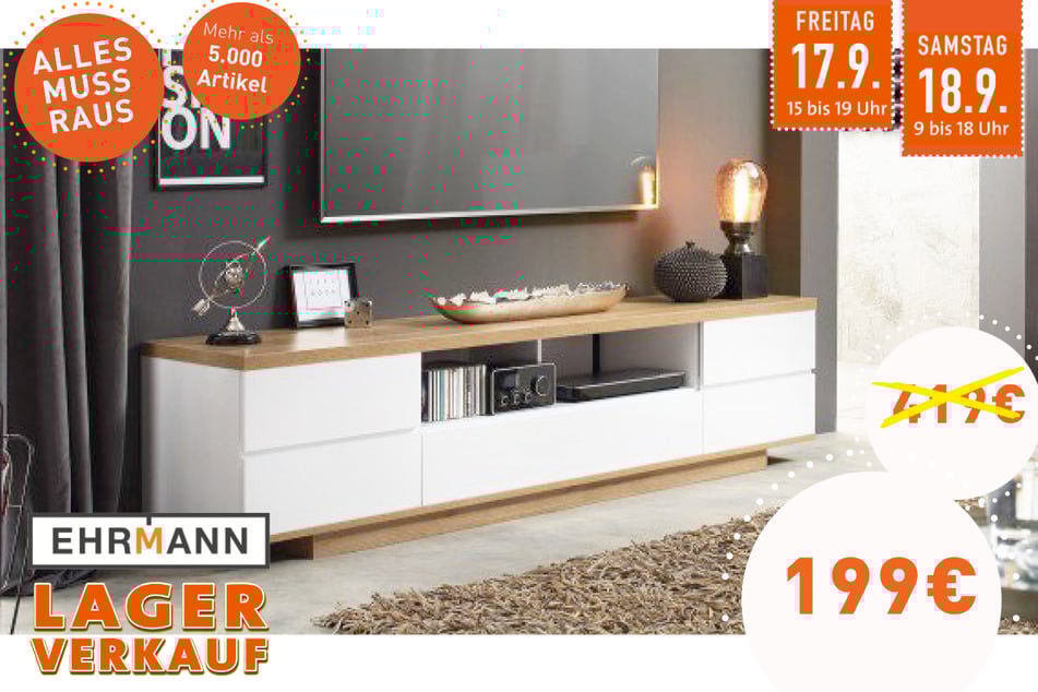 Lowboard für 199 statt 419 Euro