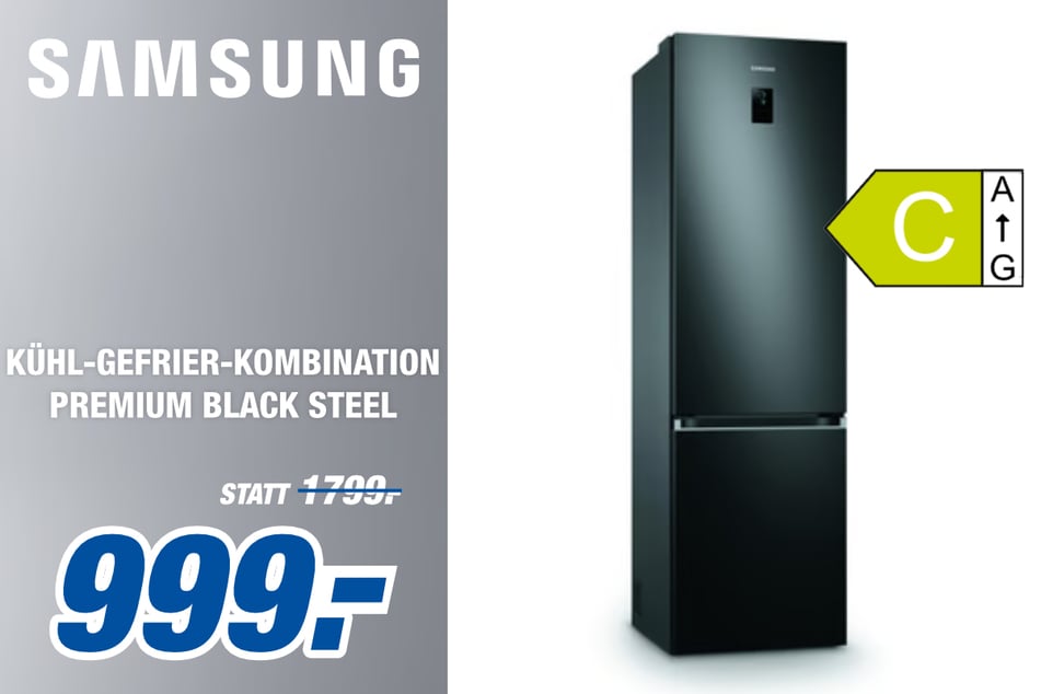 Samsung Kühl-Gefrier-Kombination Premium Black Steel