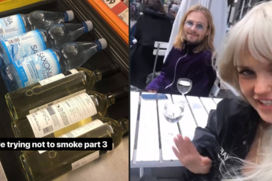 Links eine Ration "Bonnie-Rauchentwöhnung", rechts eine Bonnie kurz vor dem Ende ihres Nichtraucher-Daseins.