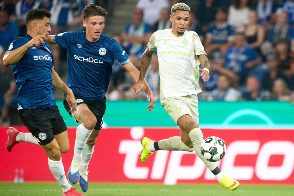 Noch keine Tore zwischen Arminia Bielefeld und Werder Bremen.