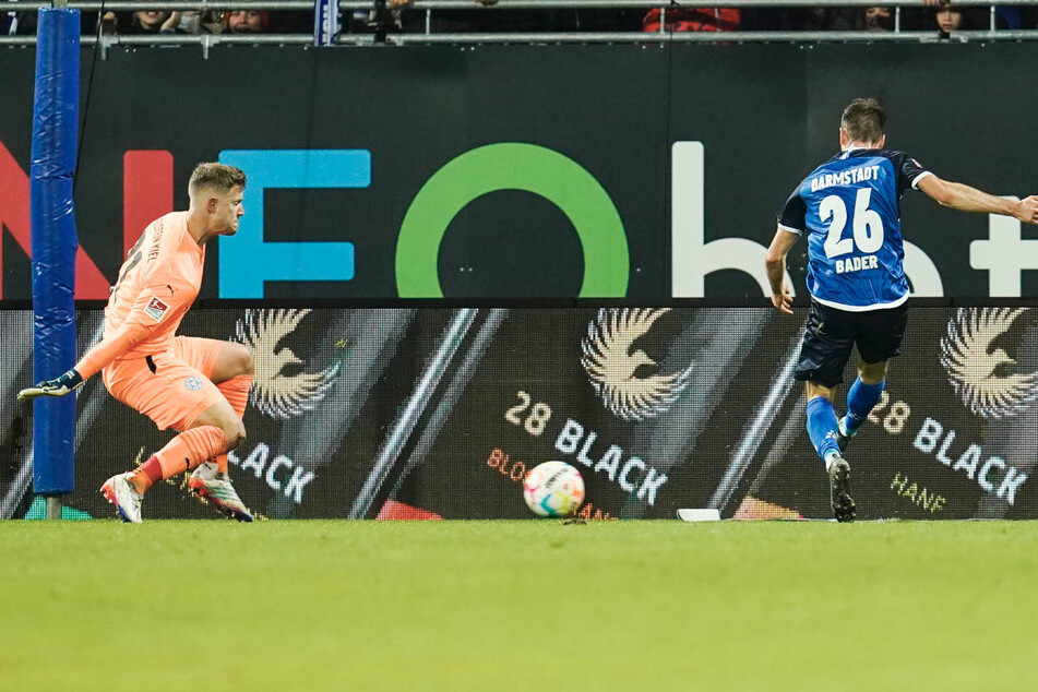 Verdienter Ausgleich: Matthias Bader erzielt in der 72. Minute das 1:1 für den SV Darmstadt 98.