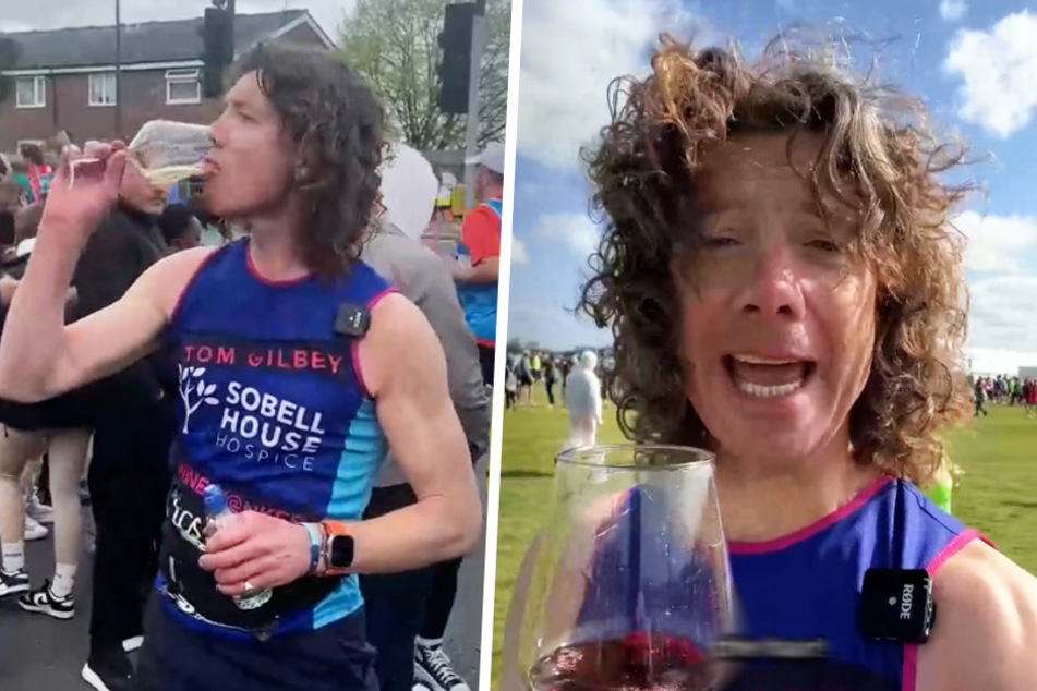Tom Gilbey probierte sich während des London-Marathons durch 25 verschiedene Weine.