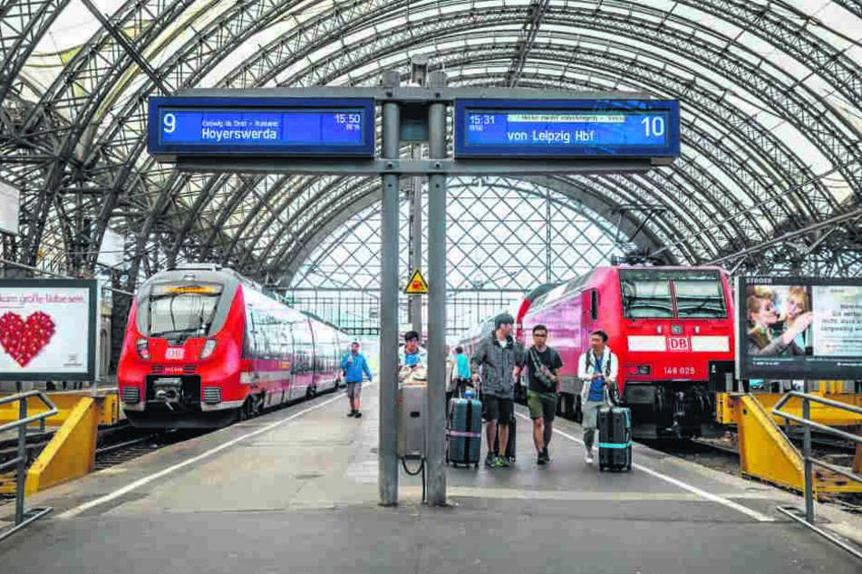 D Am Hauptbahnhof sollen in der Mittelhalle die Bahnsteige erneuert und von 
38 auf 55 Zentimeter erhöht werden.