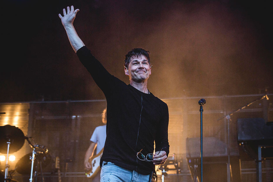 Beste Laune: Morten Harket (58) beim a-ha-Konzert vergangenen Dienstag in der Berliner Zitadelle.