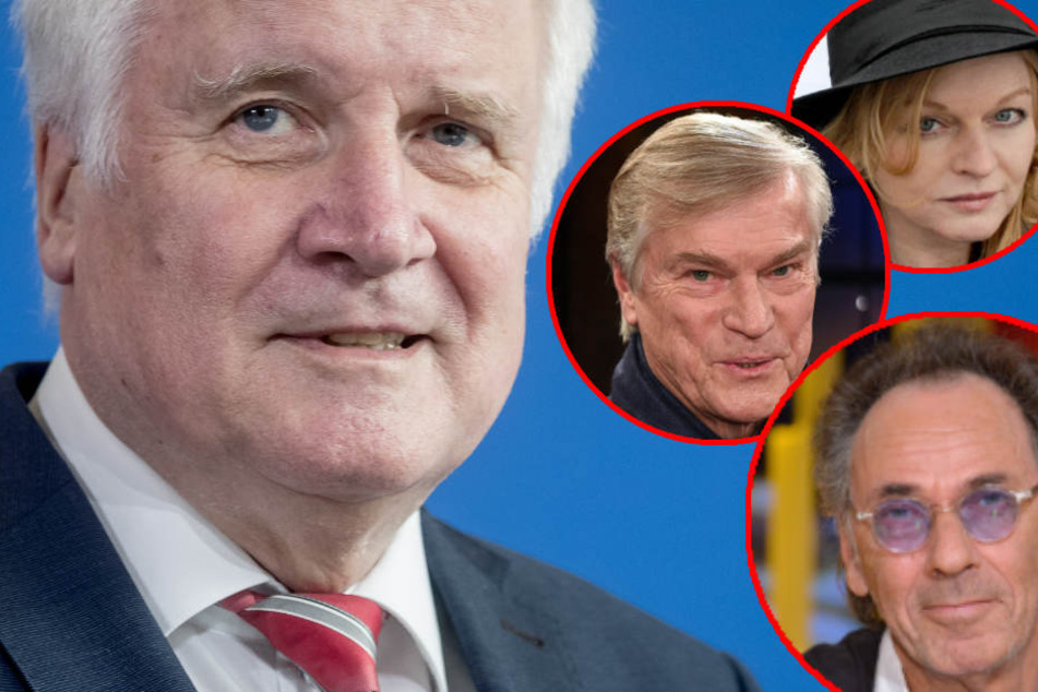 Auch Moderator Hugo Egon Balder, Schauspieler Jochen Busse oder Musikerin Inga Humpe ("2Raumwohnung") wollen, dass der Bundesinnenminister zurücktritt. (Bildmontage)