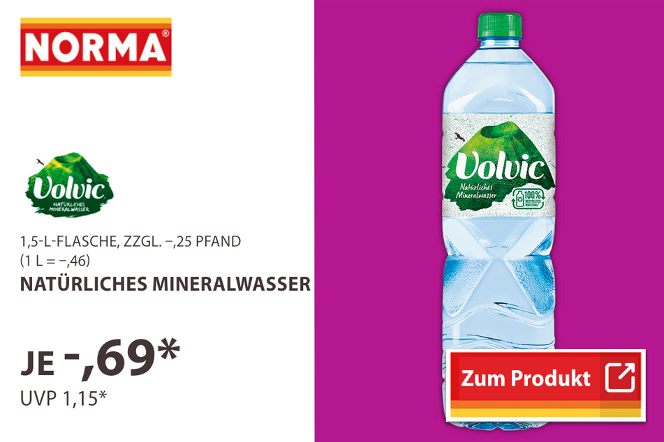 Volvic natürliches Mineralwasser