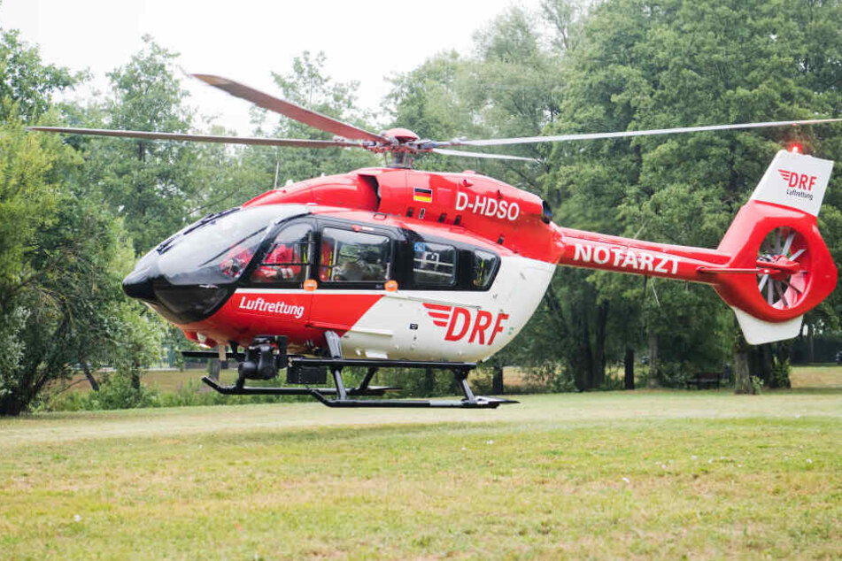 Auch ein Rettungshubschrauber aus Hamburg kam zum Einsatz.