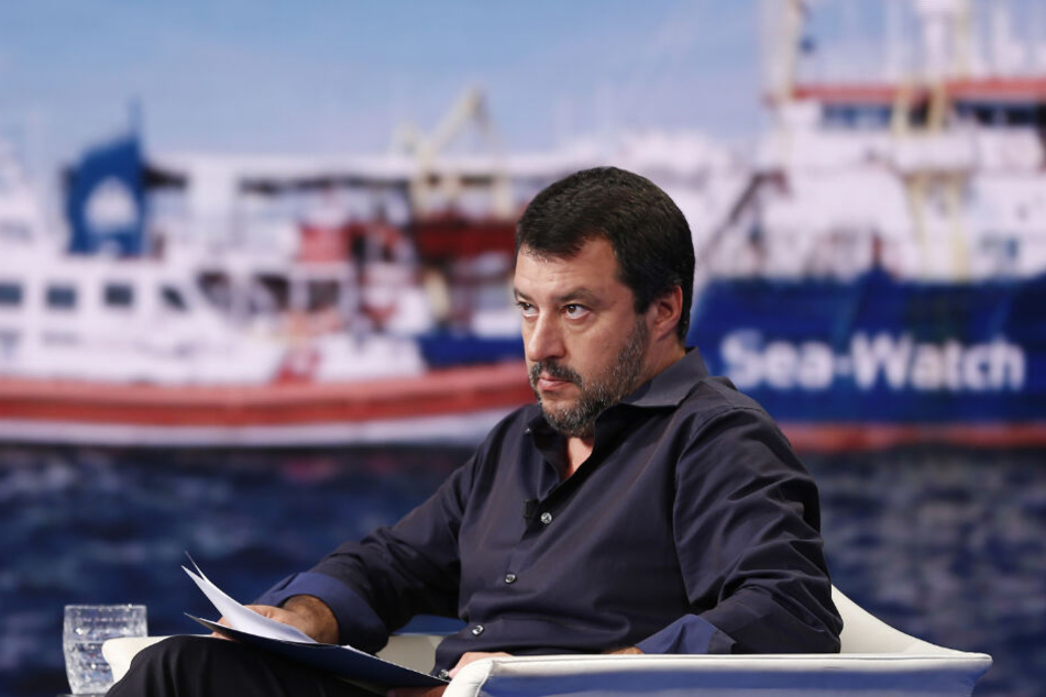 Italiens Innenminister Matteo Salvini reagierte empört auf die Freilassung von Rackete.