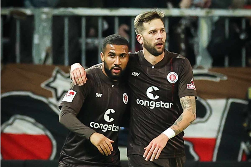 Daniel-Kofi Kyereh (26, links) und Guido Burgstaller (32) werden den FC St. Pauli mit großer Wahrscheinlichkeit in den kommenden Tagen verlassen.