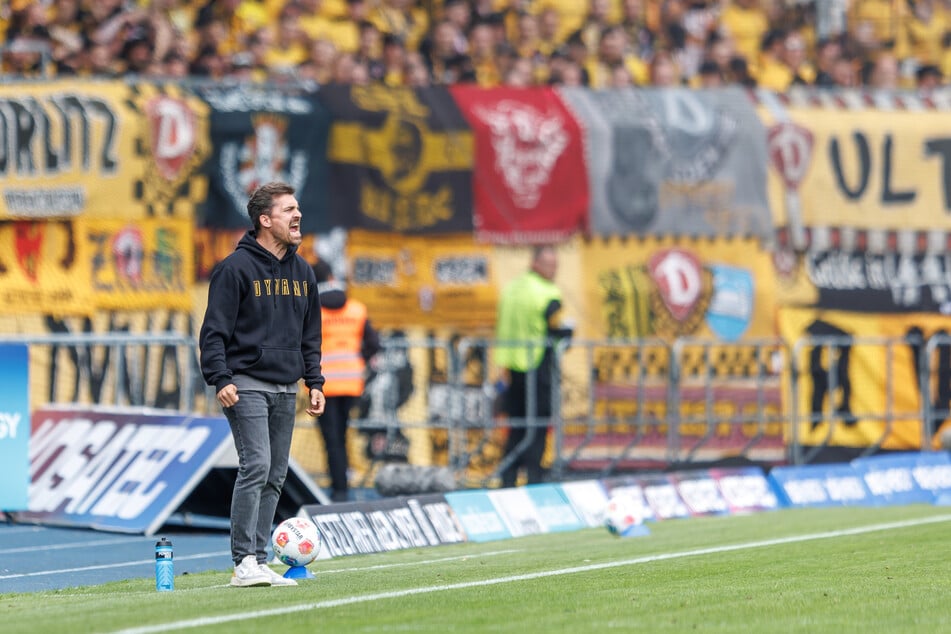 Nach der Niederlage in Braunschweig haderte Dynamo-Trainer Thomas Stamm (43) auch mit einem ausgebliebenen Platzverweis.