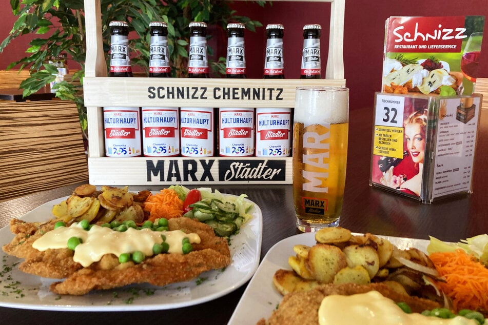 Lust auf ein knuspriges "Kulturschnitzel" mit kostenlosem Marxstädter Pils vom Fass? Dann ab zu SCHNIZZ Chemnitz!