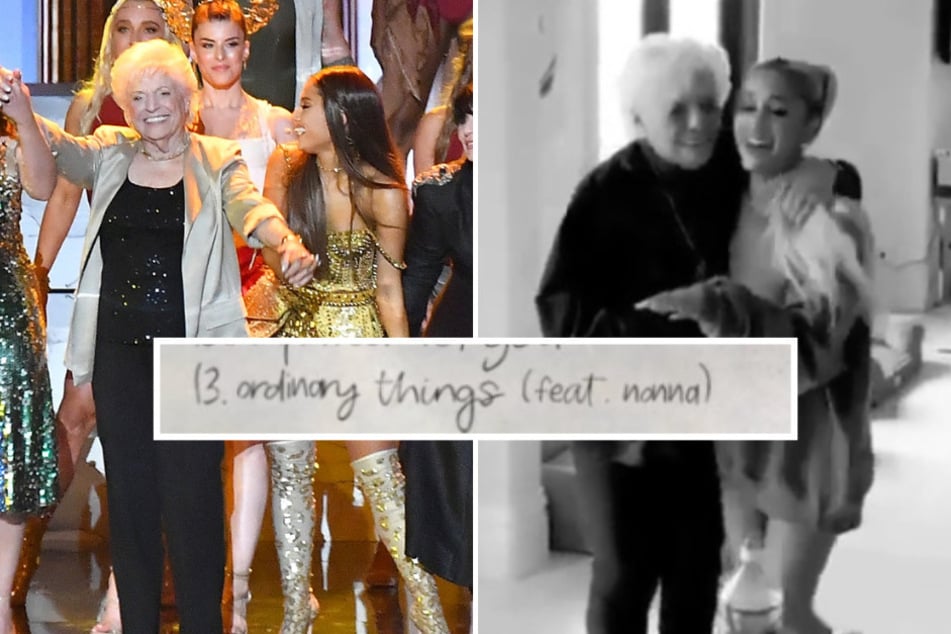 Ariana Grande's (r.) grandmother has been featured on several songs in the pop icon's discography.