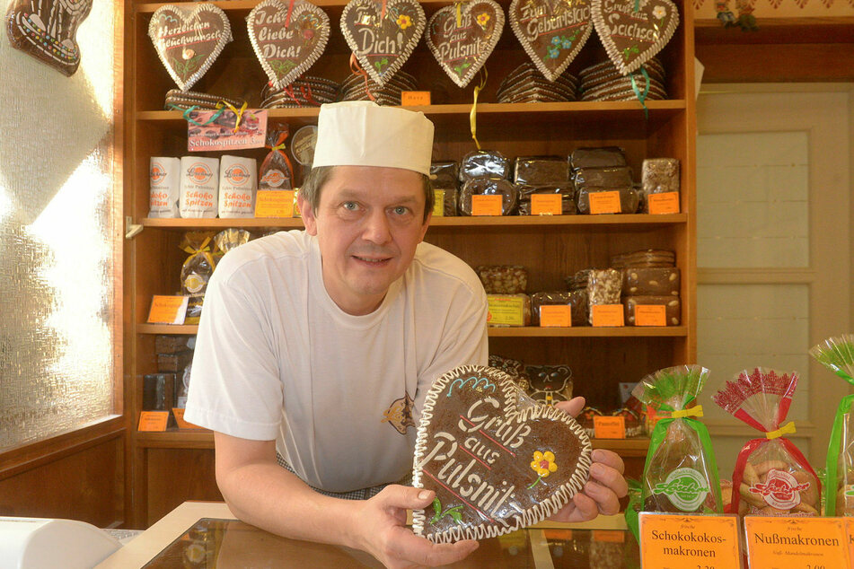 Peter Kotzsch von der Pfefferküchlerei Löschner in Pulsnitz.