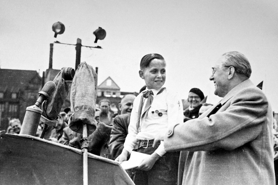Von Chemnitz über Karl-Marx-Stadt nach Chemnitz: Im Bild DDR-Ministerpräsident Otto Grotewohl am 10. Mai 1953.