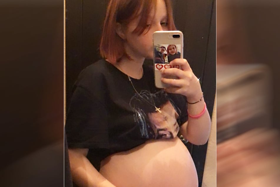 Darya Sudnishnikova (14) vermarktet ihre Schwangerschaft in den sozialen Medien.
