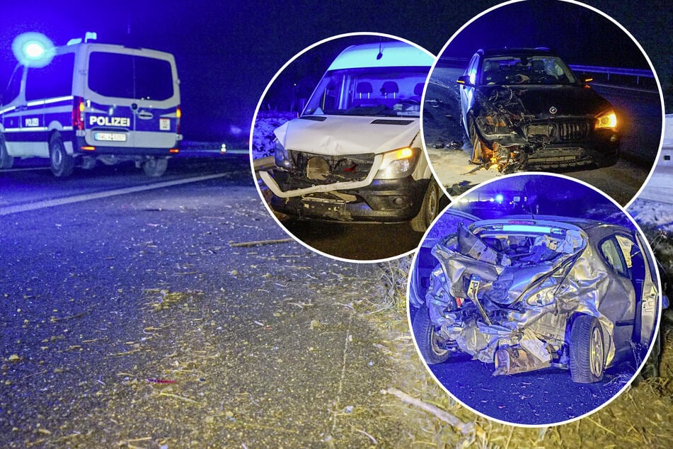 Unfall A5: Vollsperrung nach Massencrash bei Karlsruhe: Auto schleudert über alle Fahrspuren