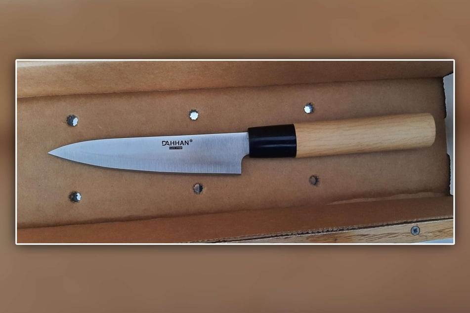 Die Beamten beschlagnahmten das Messer des 26-Jährigen.