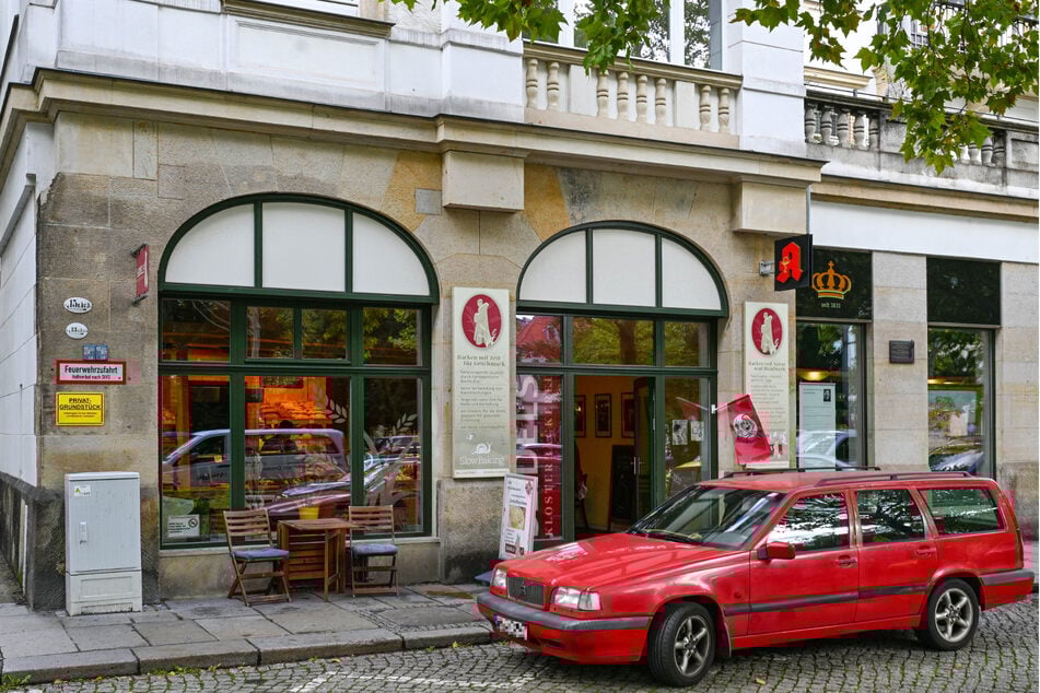 "Seidels Klosterbäckerei" ist das Geld ausgegangen. Ein Firmen-Standort befindet sich am Albertplatz in der Dresdner Neustadt.