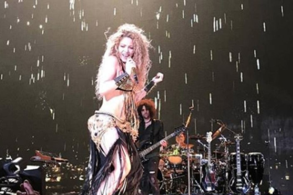 Gerard Piqué postete nach dem Shakira-Konzert dieses Foto vom Auftritt seiner Gattin in Köln.
