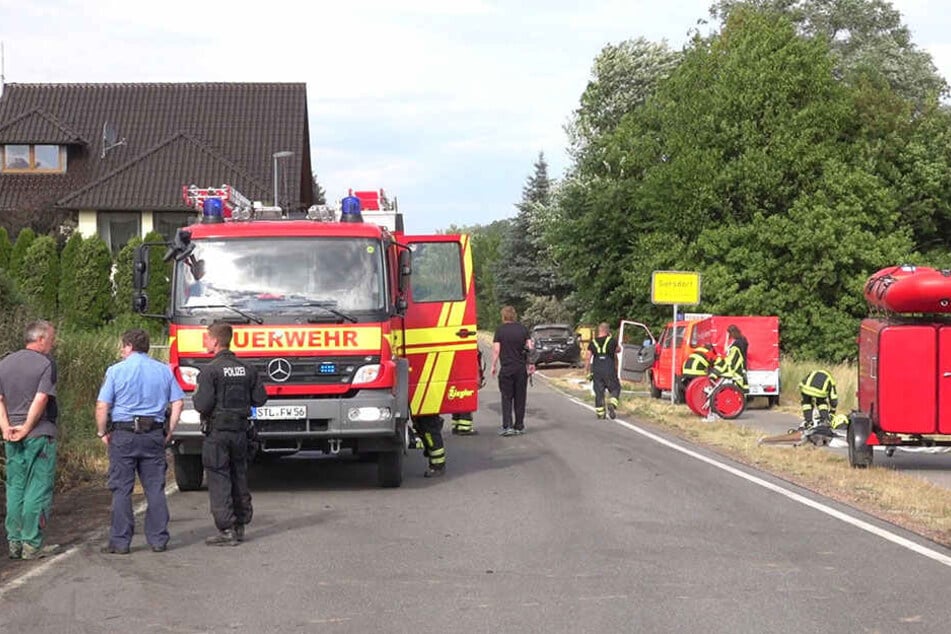Die Feuerwehren konnten das Feuer löschen, die Siedlung musste nicht evakuiert werden.
