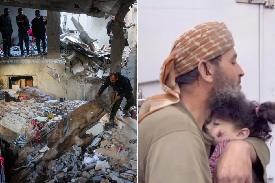 Israeli airstrikes on the Nuseirat refugee camp in Gaza killed dozens, including reportedly Khaled Nabhan, who went viral for his tribute to his granddaughter, who was killed last year.