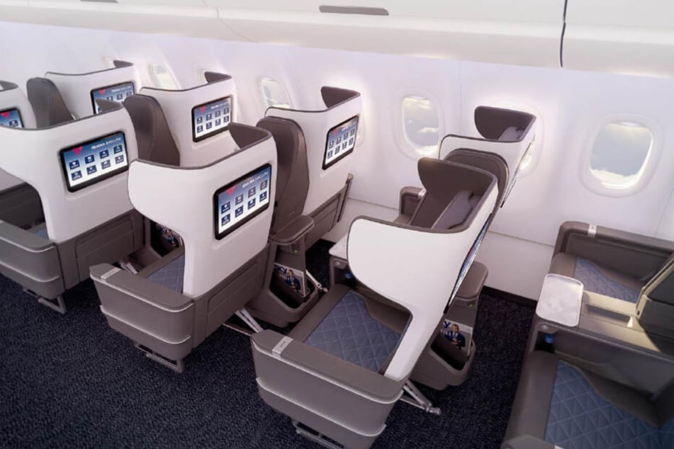 Die erste Klasse wird bei Delta-Flügen etwas enger, aber dennoch komfortabel.