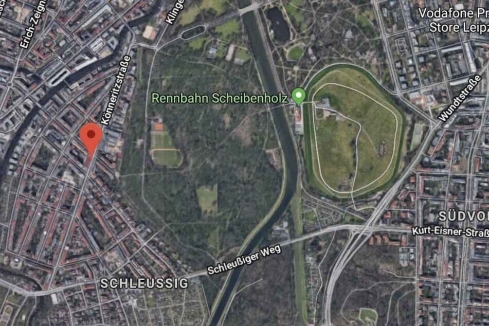 Die Könneritzstraße in Schleußig war Ziel eines Feuerteufels.