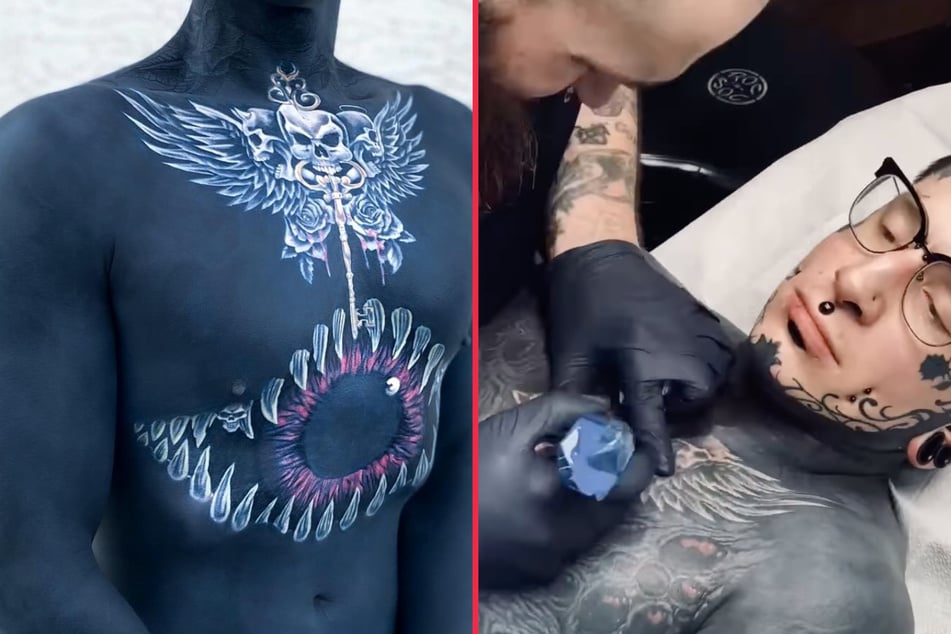 Remy made the radical decision to ink out his iconic chest tattoo!