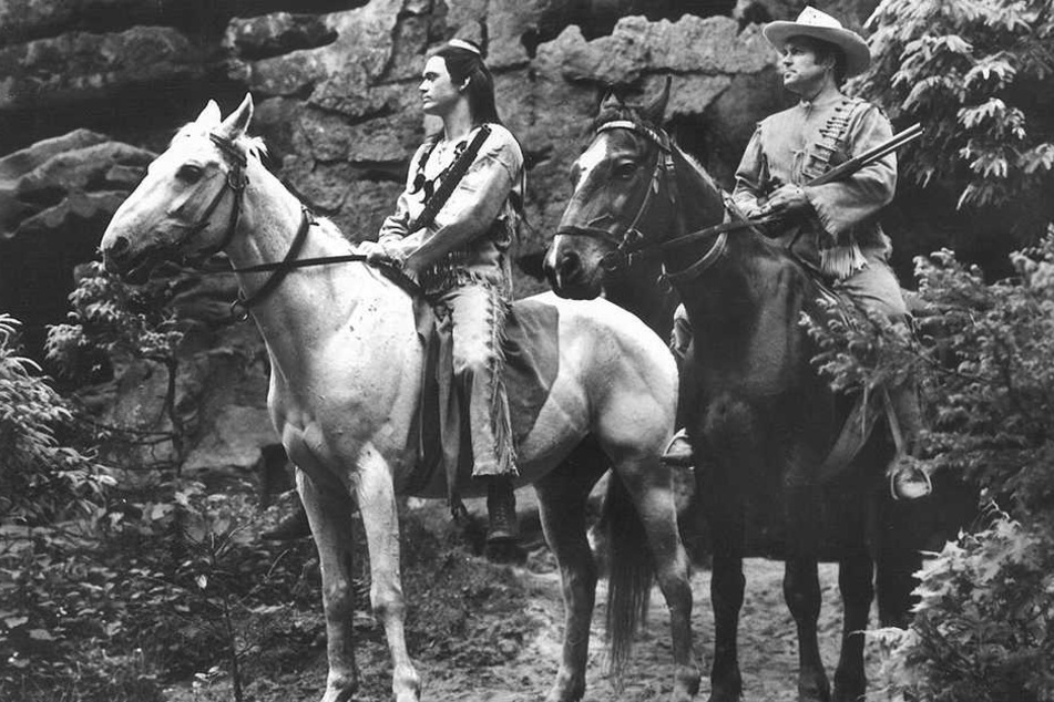 "Der Schatz im Silbersee" von 1984: Jürgen Haase (l.) als Winnetou mit Herbert Graedtke als Old Shatterhand.