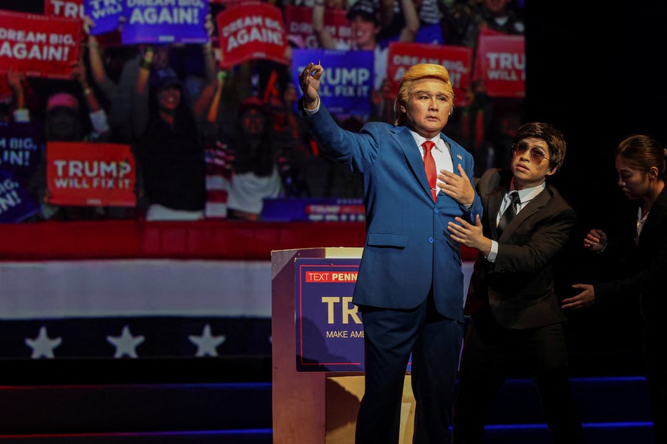 Bizarre Trump opera returns to Hong Kong – complete with Zelensky and water guns