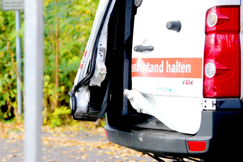 Dieser Geldtransporter wurde am Freitagmorgen in Berlin überfallen.