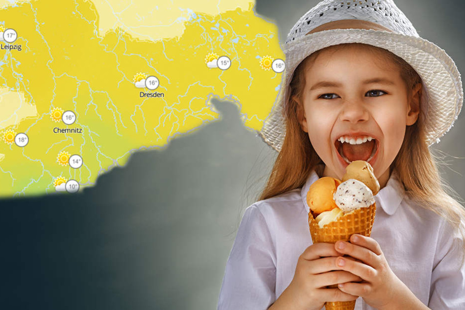 Die Temperaturen lassen die Lust auf ein leckeres Eis steigen.