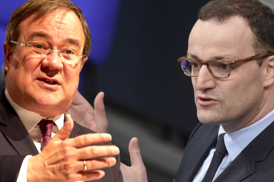 NRW-Landesvater Armin Laschet (57) rügte CDU-Kollege Jens Spahn (38) für dessen Haltung zum UN-Migrationspakt. (Bildmontage)