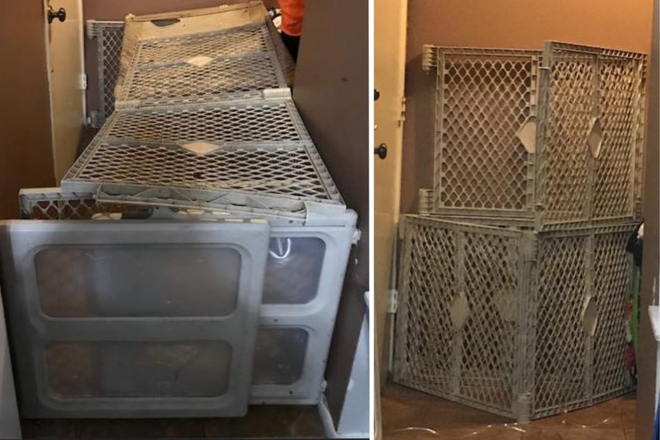 In diesen Käfigen hielt Helton einen Jungen und ein Mädchen gefangen.