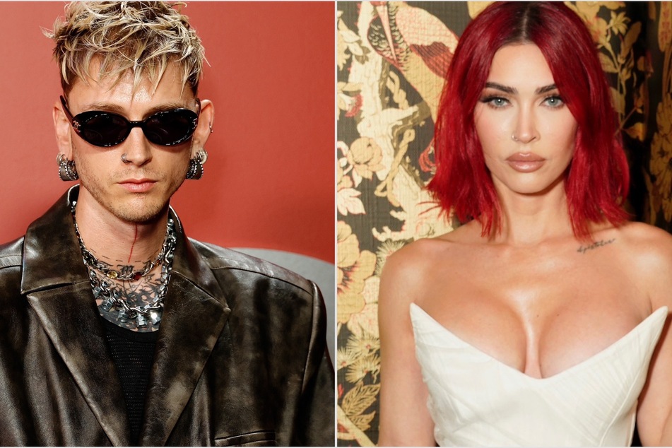 Megan Fox and Machine Gun Kelly (l) turned heads in Aspen with their chic, winter fashion.