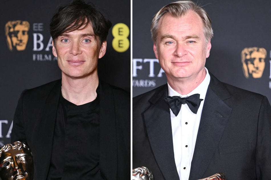 Christopher Nolan's Oppenheimer, led by Cillian Murphy (l.), won big at the 2024 BAFTA film awards.