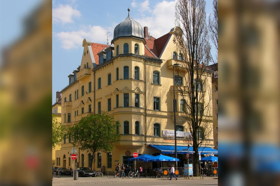 München-Schwabing, Leopoldstraße 50: Hier fand der Polizeieinsatz 1962 fand.